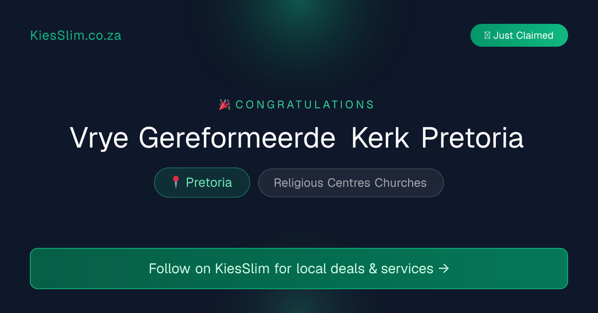 Vrye Gereformeerde Kerk Pretoria