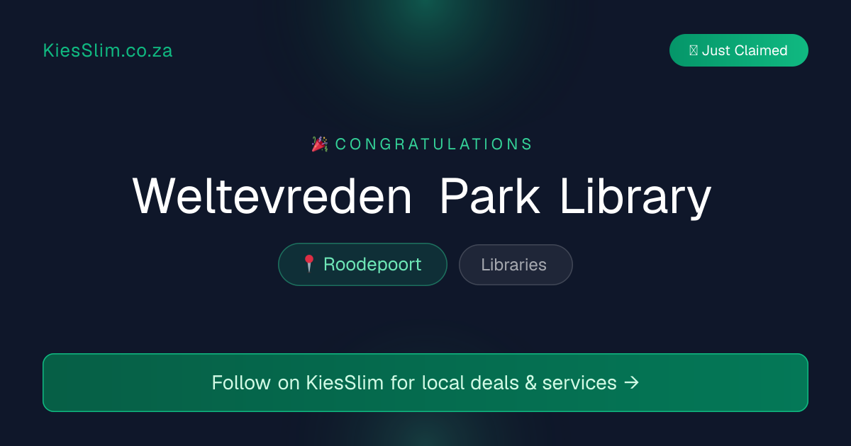Weltevreden Park Library