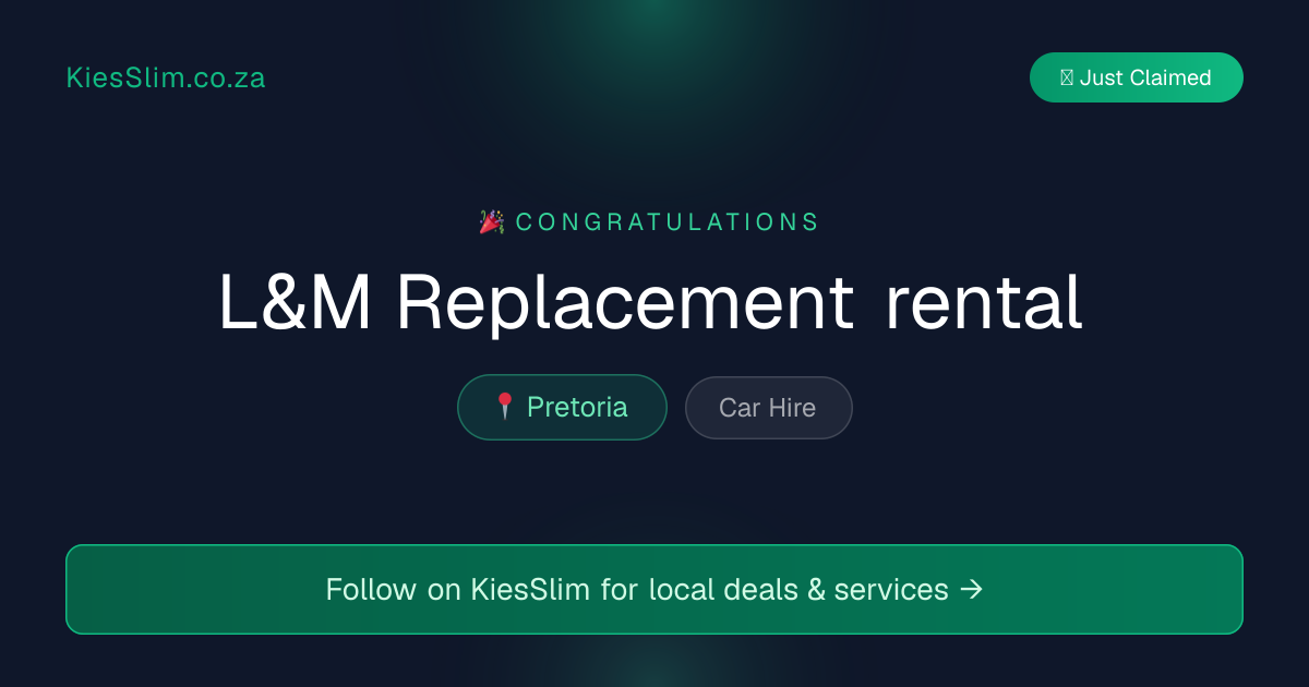 L&M Replacement rental