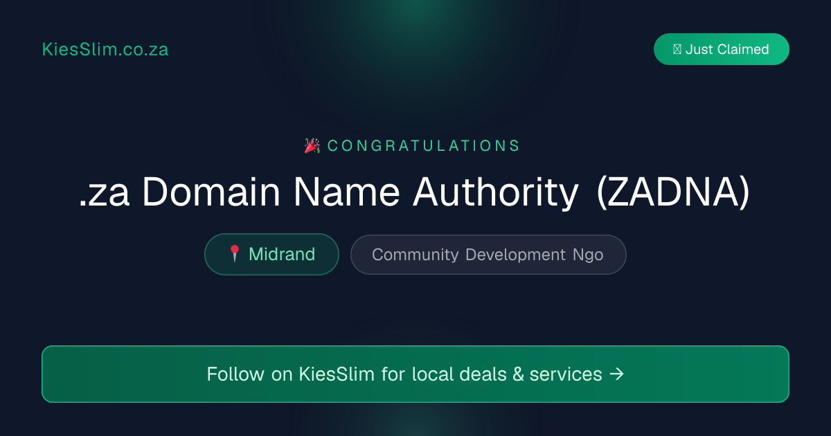 .za Domain Name Authority (ZADNA)