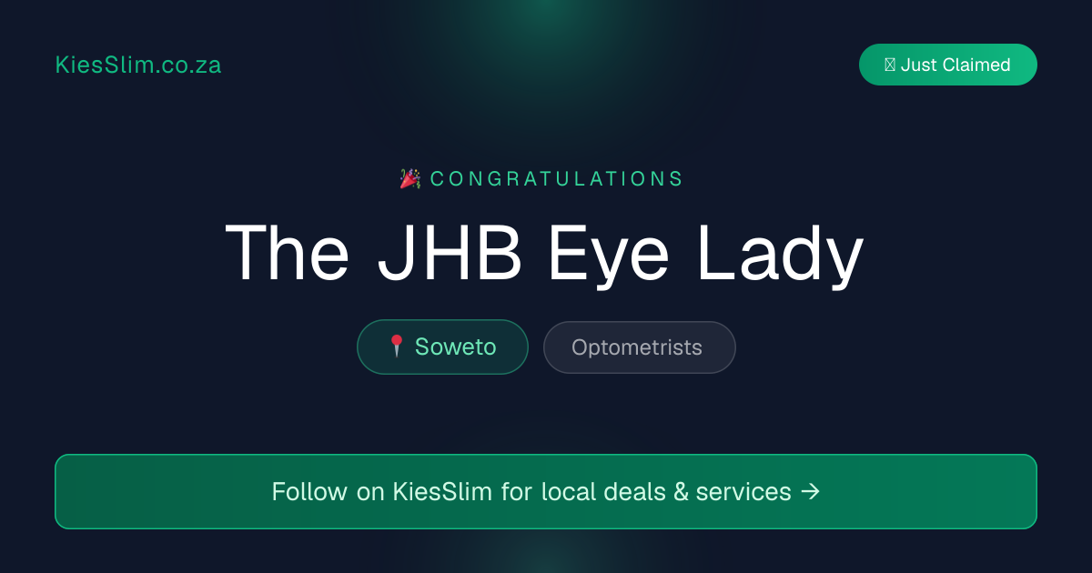 The JHB Eye Lady