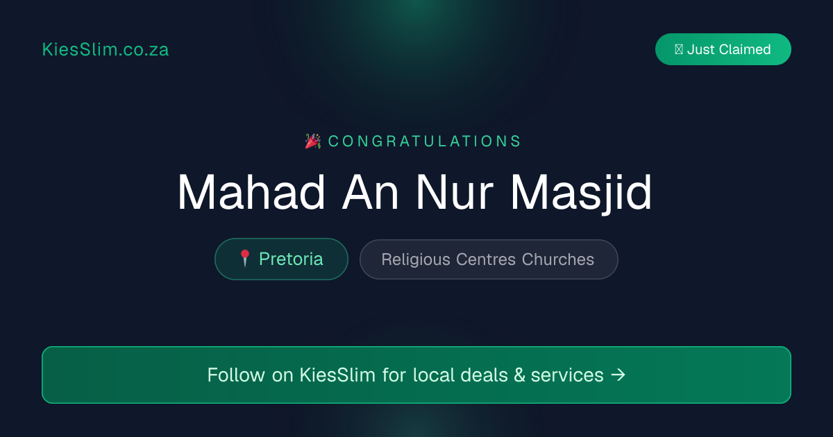 Mahad An Nur Masjid