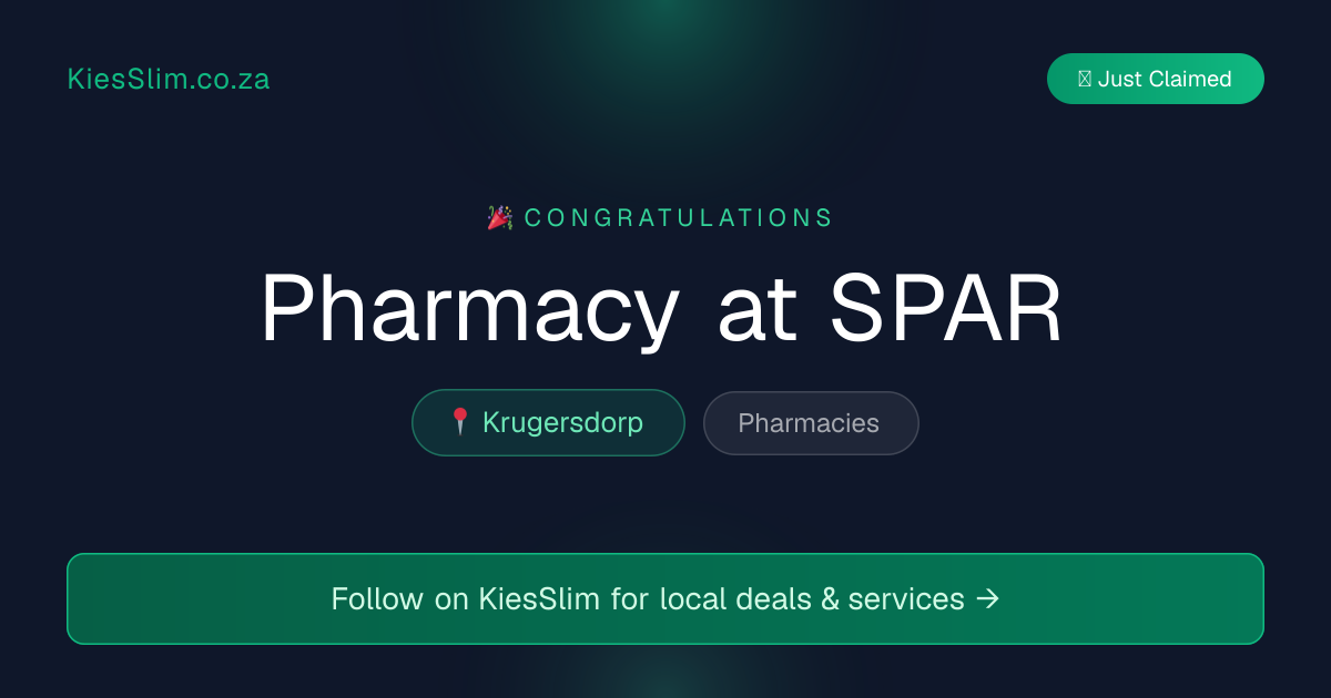 Pharmacy at SPAR