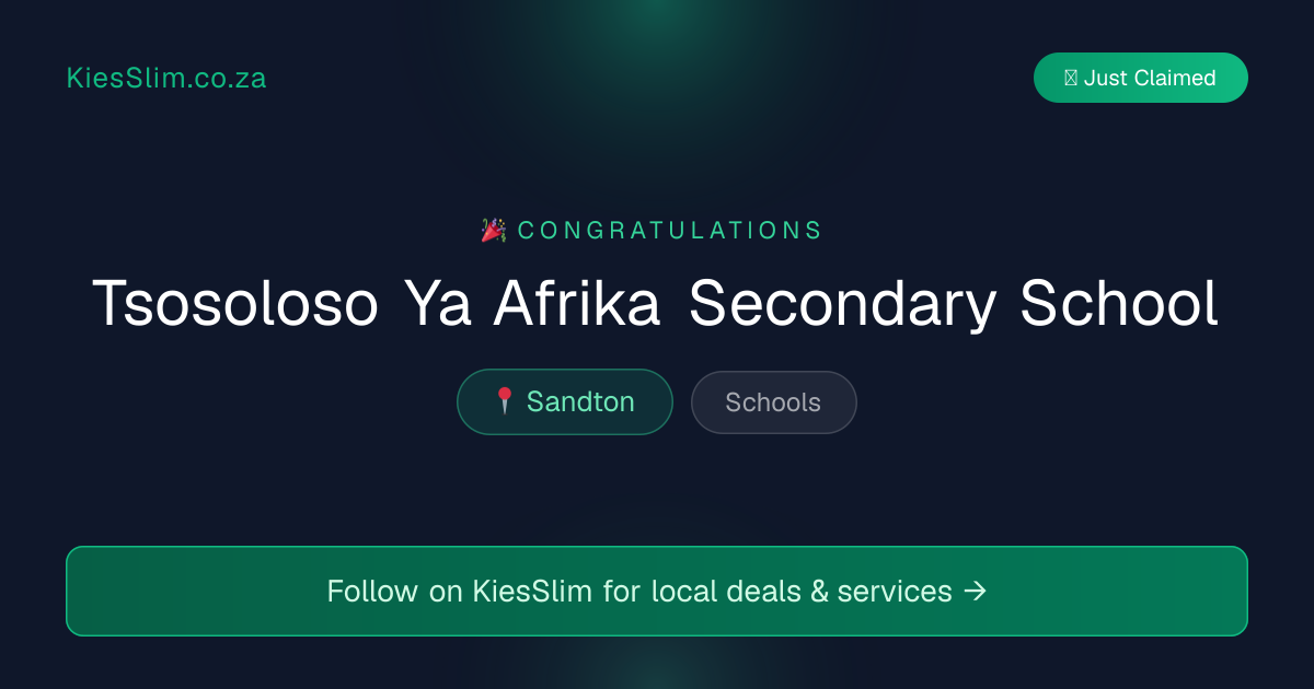 Tsosoloso Ya Afrika Secondary School