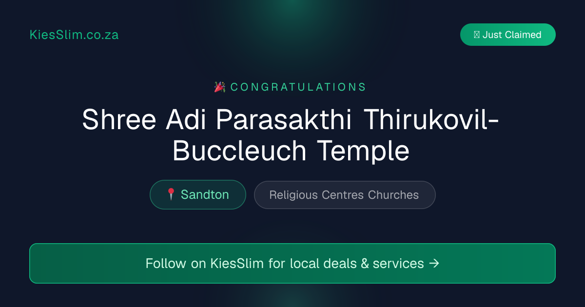 Shree Adi Parasakthi Thirukovil-Buccleuch Temple