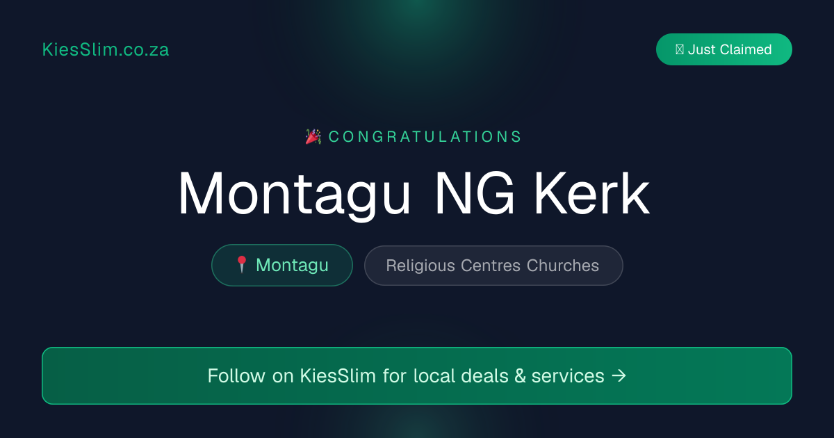 Montagu NG Kerk