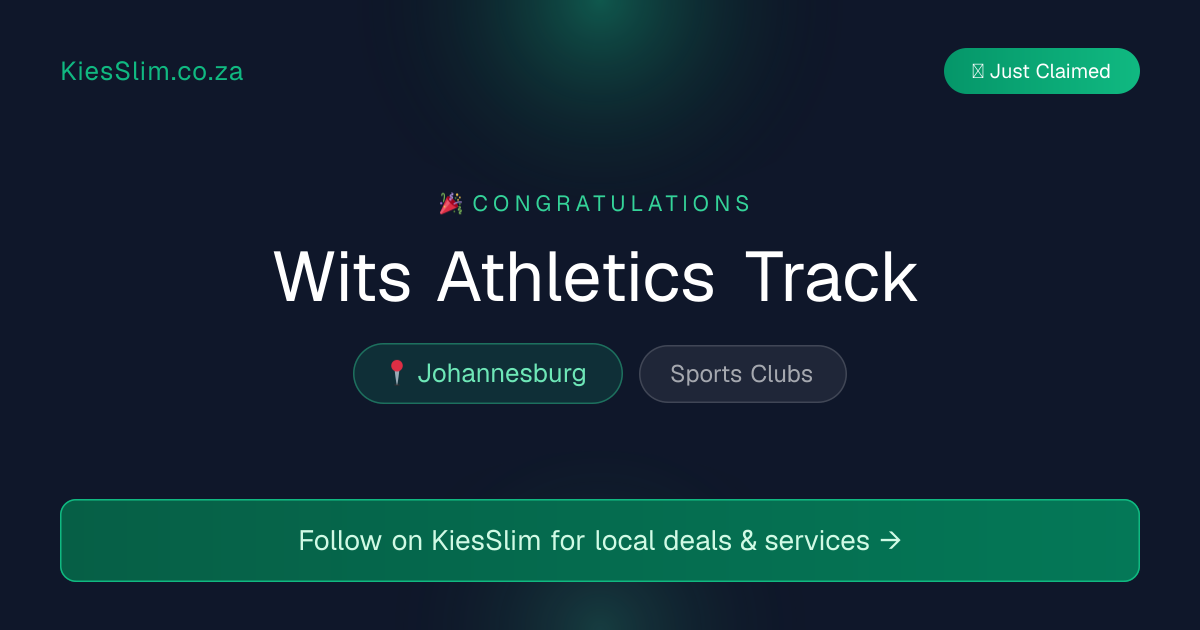 Wits Athletics Track