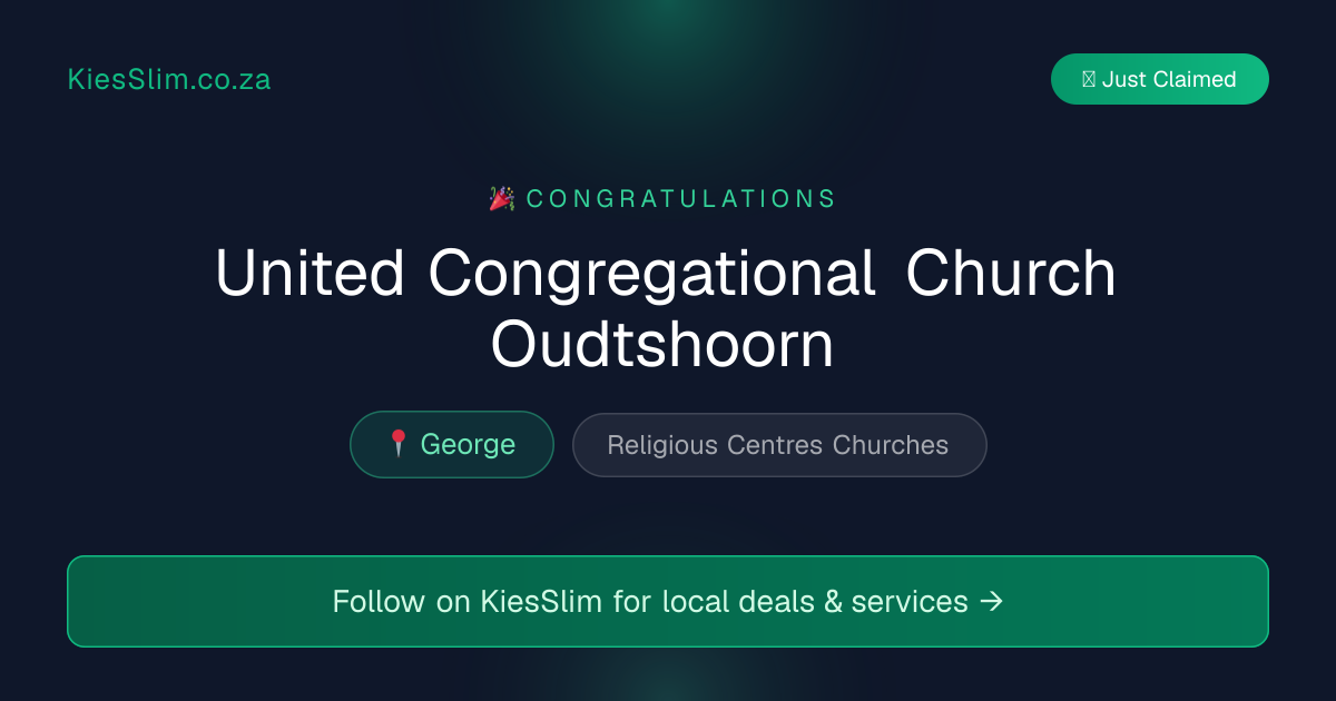 United Congregational Church Oudtshoorn