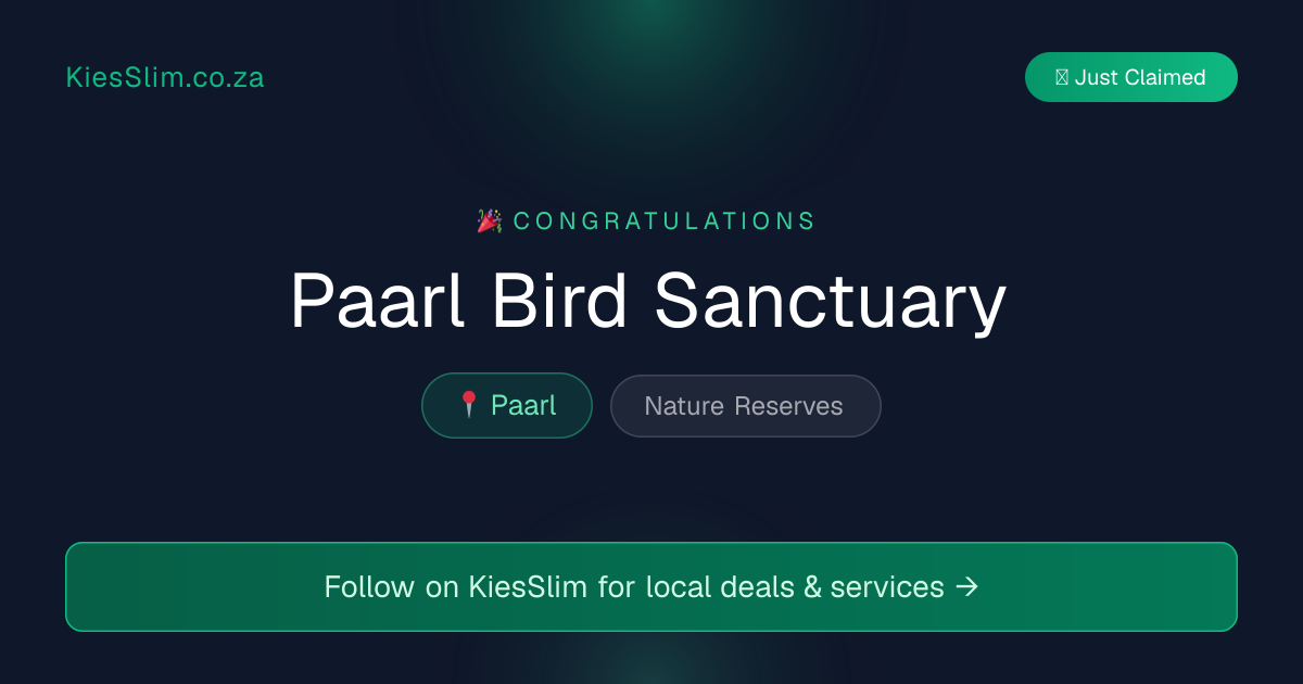 Paarl Bird Sanctuary