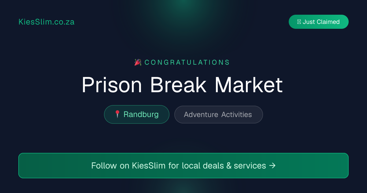 Prison Break Market