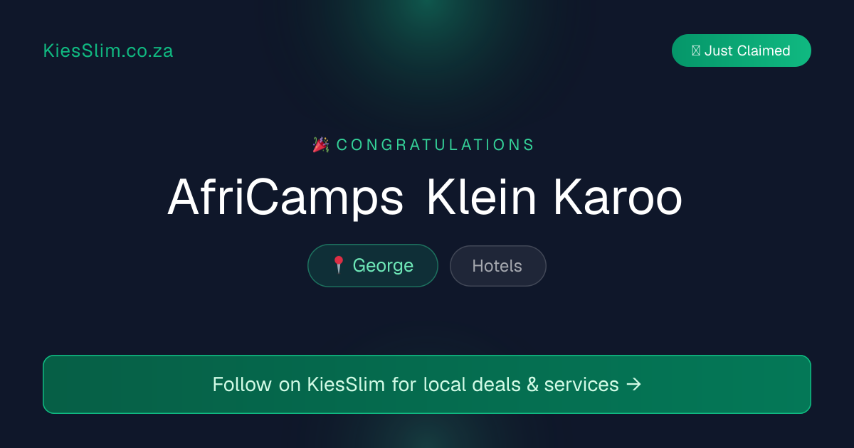 AfriCamps Klein Karoo