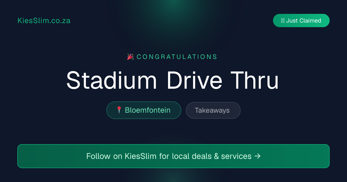 Stadium Drive Thru