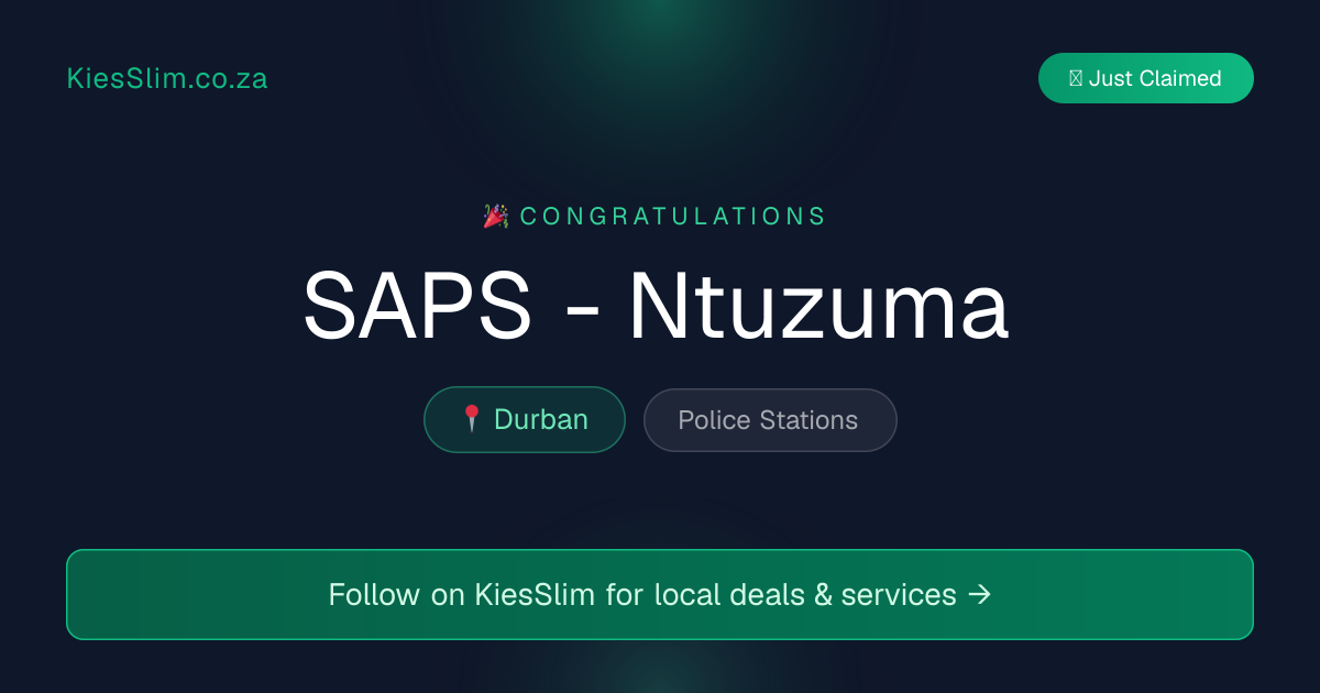SAPS - Ntuzuma