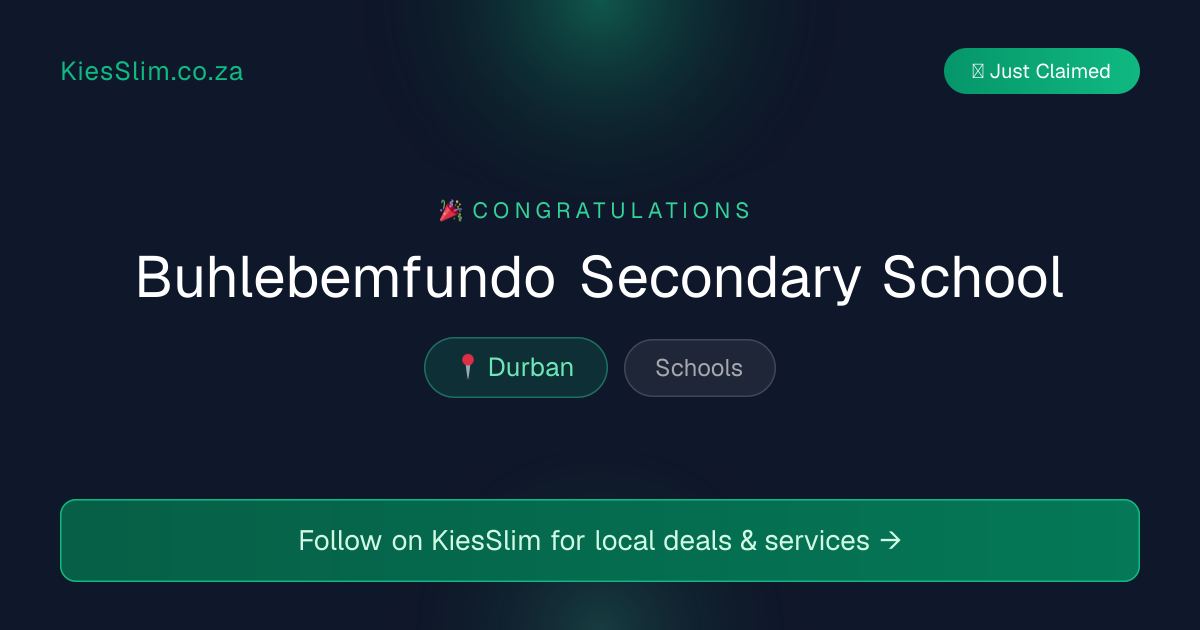 Buhlebemfundo Secondary School