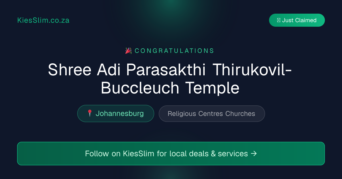 Shree Adi Parasakthi Thirukovil-Buccleuch Temple