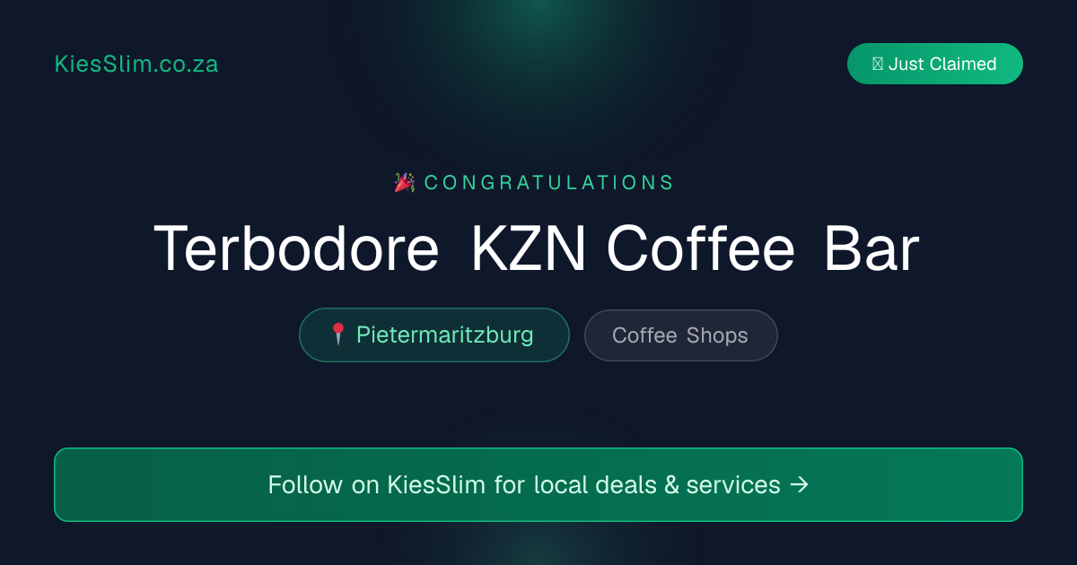 Terbodore KZN Coffee Bar
