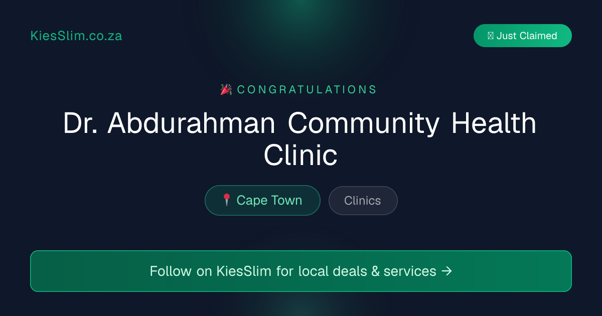 Dr. Abdurahman Community Health Clinic