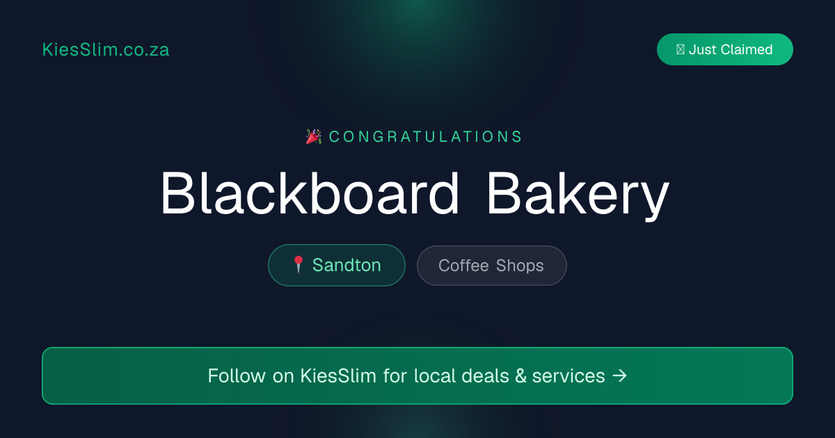 Blackboard Bakery