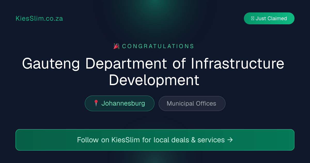 Gauteng Department of Infrastructure Development