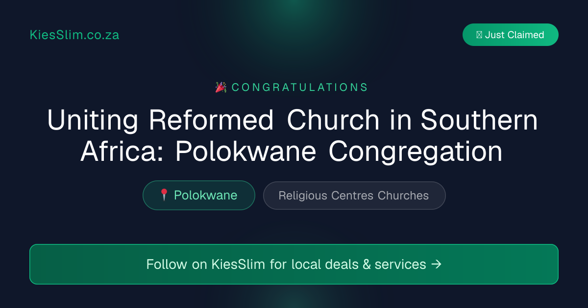 Uniting Reformed Church in Southern Africa: Polokwane Congregation