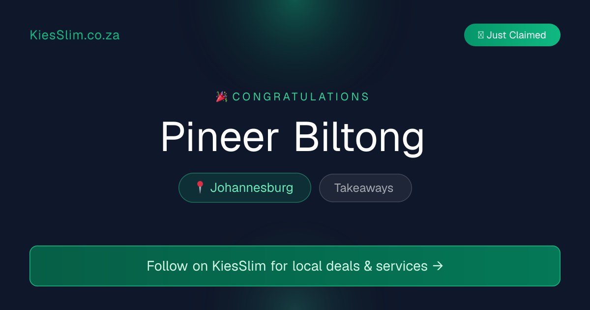 Pineer Biltong