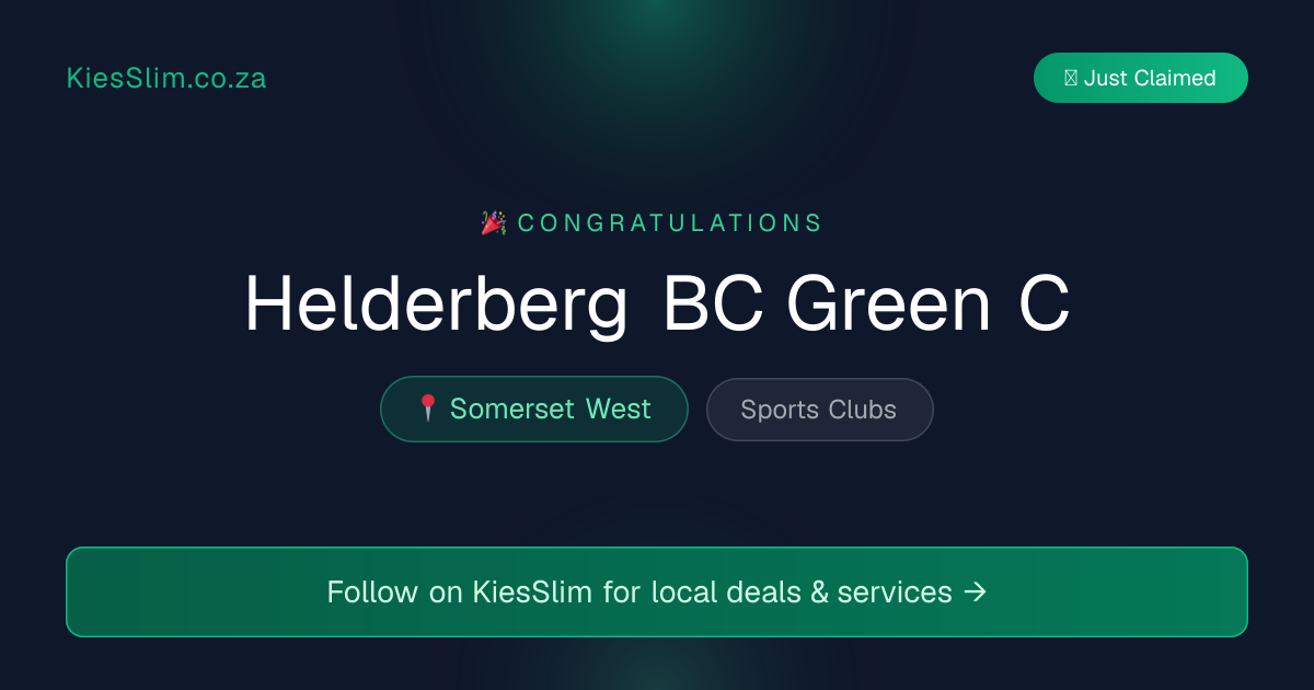 Helderberg BC Green C