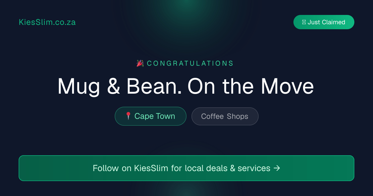 Mug & Bean. On the Move