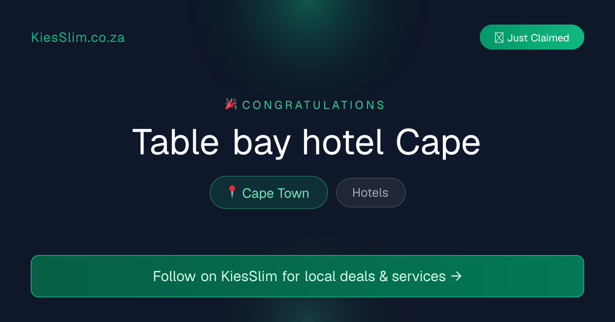 Table bay hotel Cape
