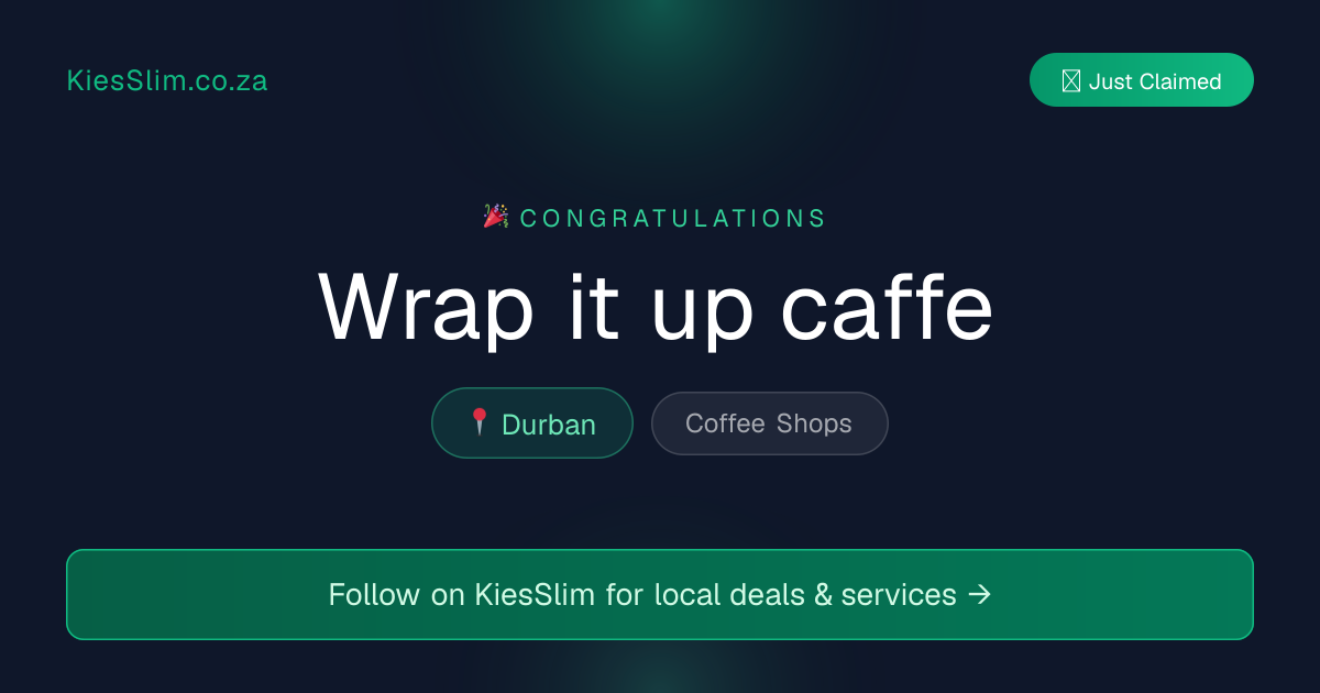 Wrap it up caffe