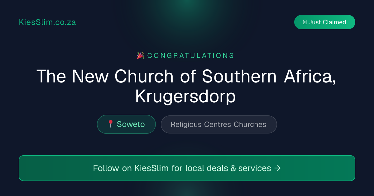 The New Church of Southern Africa, Krugersdorp