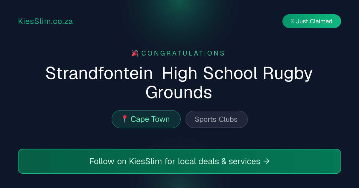 Strandfontein High School Rugby Grounds