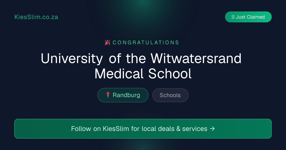 University of the Witwatersrand Medical School