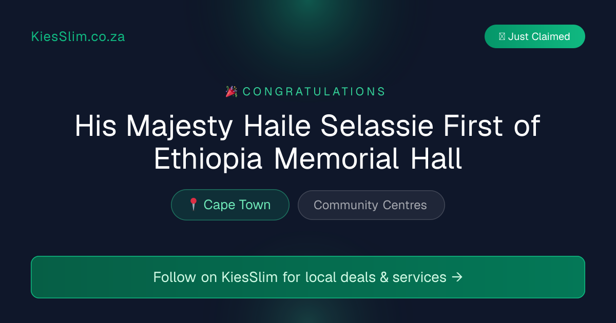 His Majesty Haile Selassie First of Ethiopia Memorial Hall