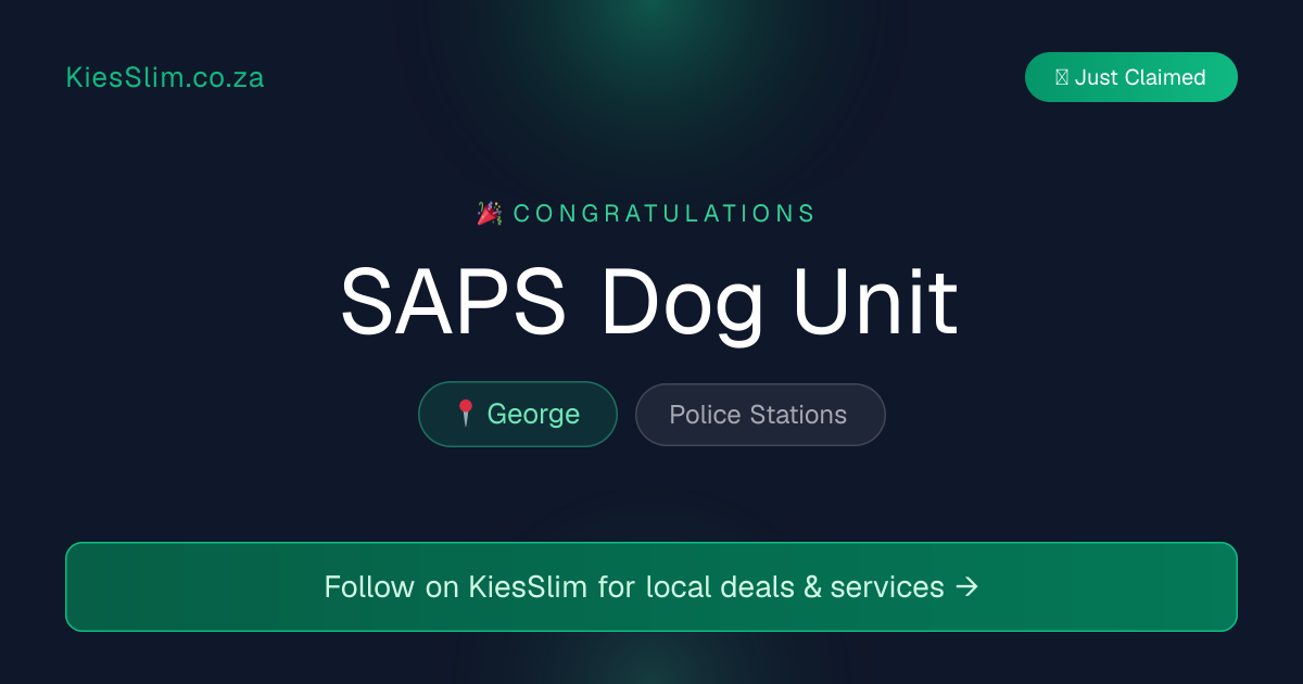 SAPS Dog Unit