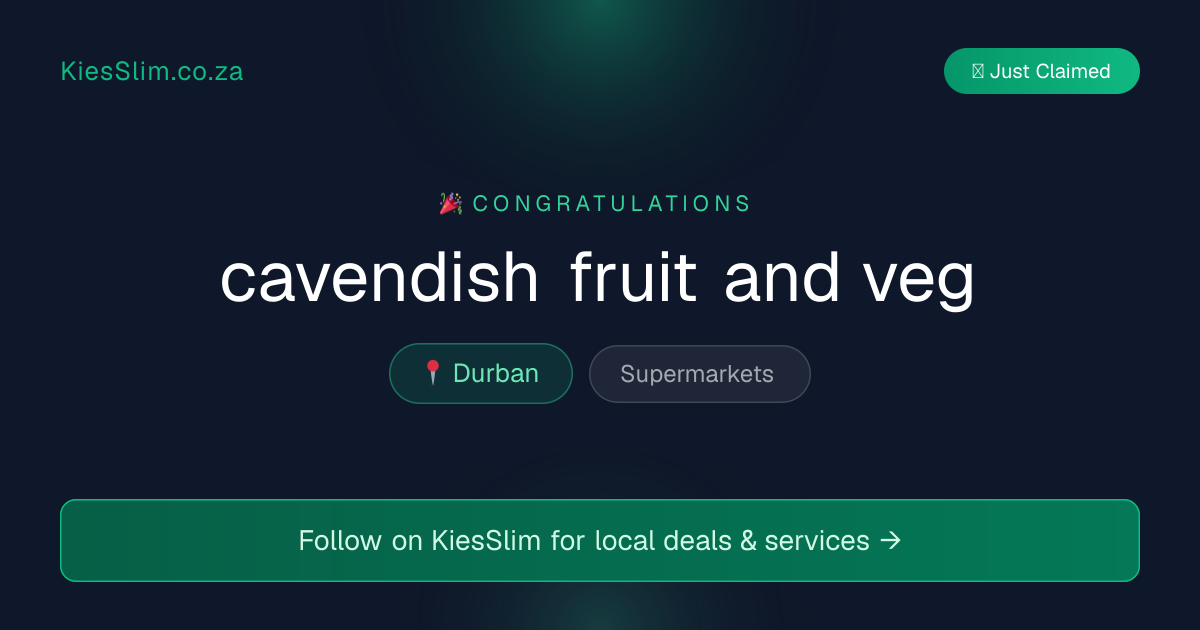 cavendish fruit and veg