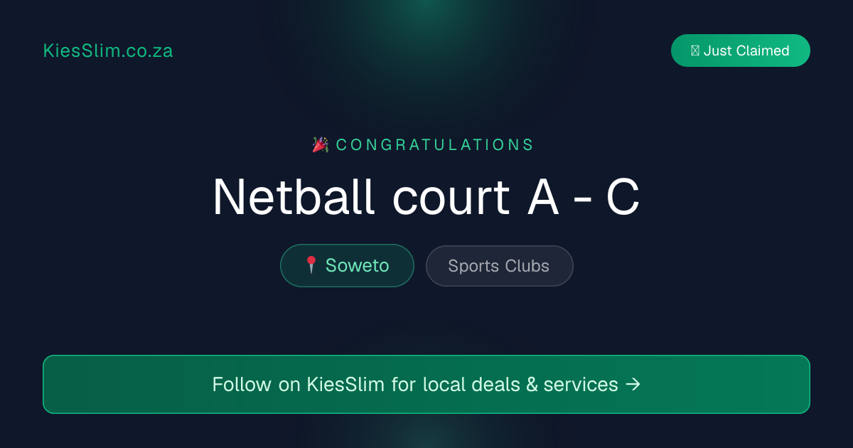Netball court A - C