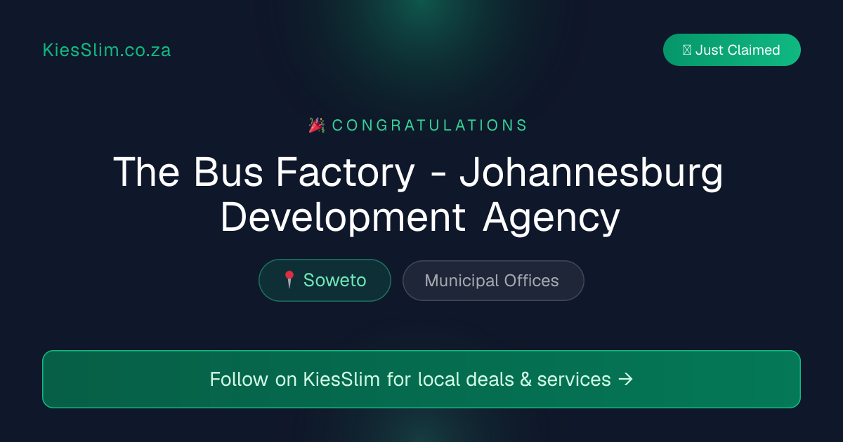 The Bus Factory - Johannesburg Development Agency