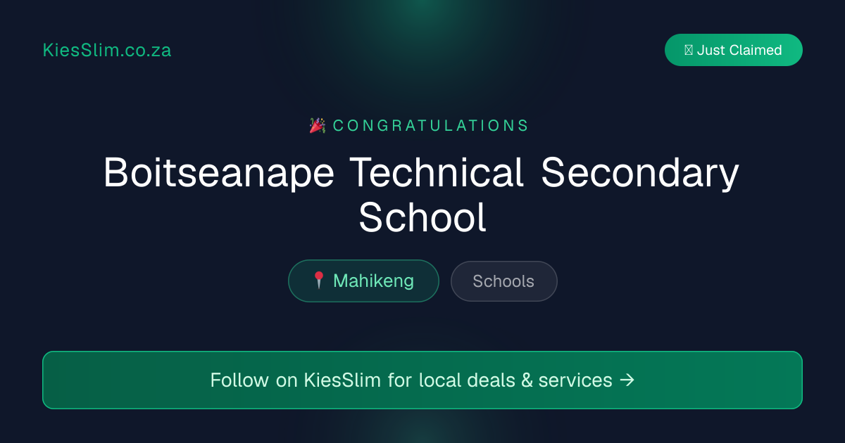 Boitseanape Technical Secondary School