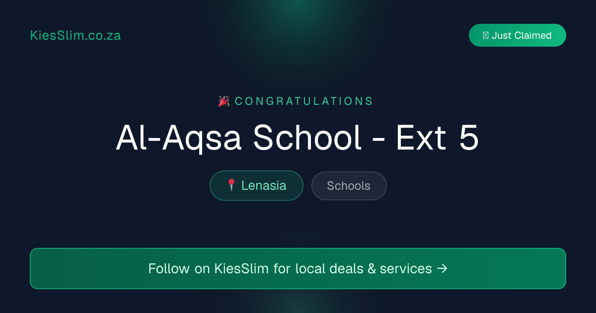 Al-Aqsa School - Ext 5