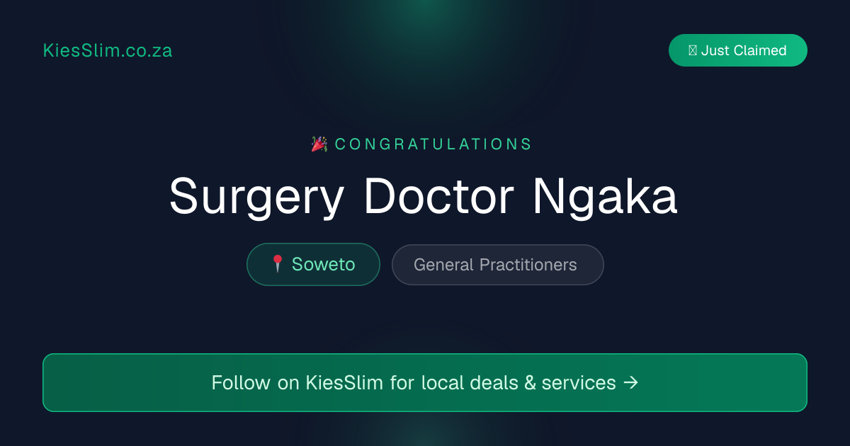 Surgery Doctor Ngaka