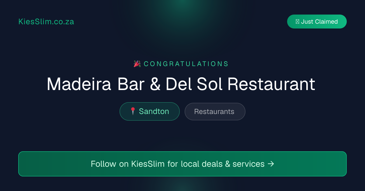 Madeira Bar & Del Sol Restaurant