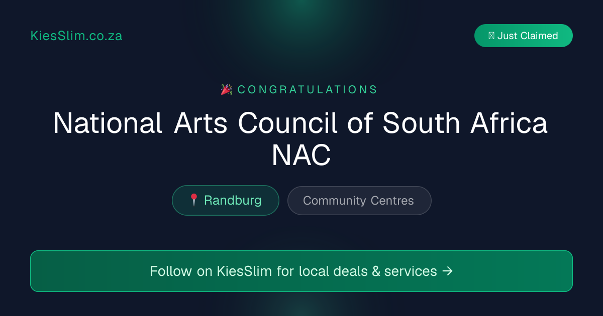 National Arts Council of South Africa NAC