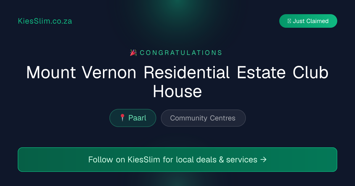Mount Vernon Residential Estate Club House