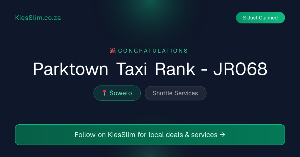 Parktown Taxi Rank - JR068