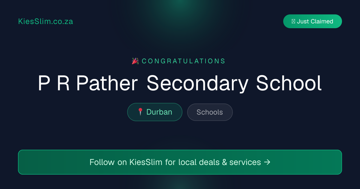 P R Pather Secondary School
