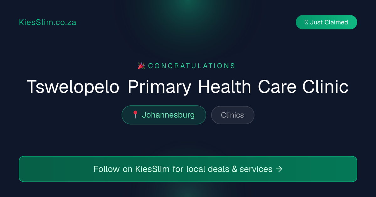 Tswelopelo Primary Health Care Clinic