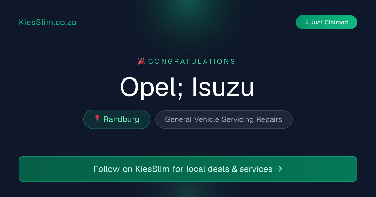 Opel; Isuzu