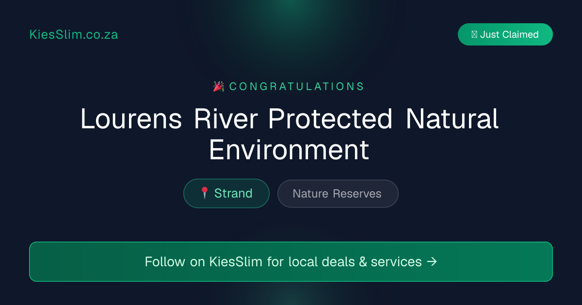 Lourens River Protected Natural Environment