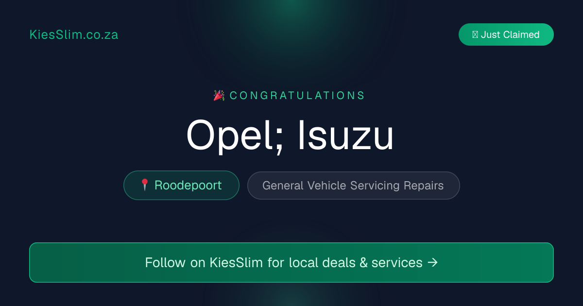 Opel; Isuzu