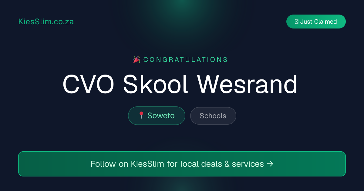 CVO Skool Wesrand